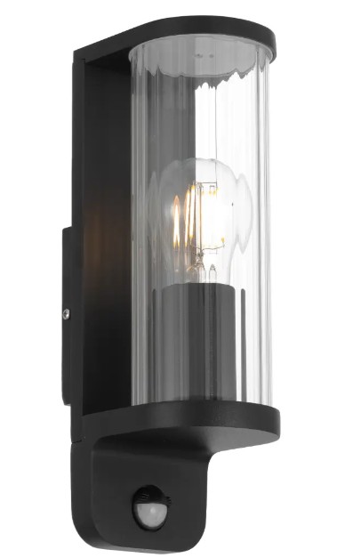 THIRLO EXTERIOR BLACK SENSOR WALL LIGHT